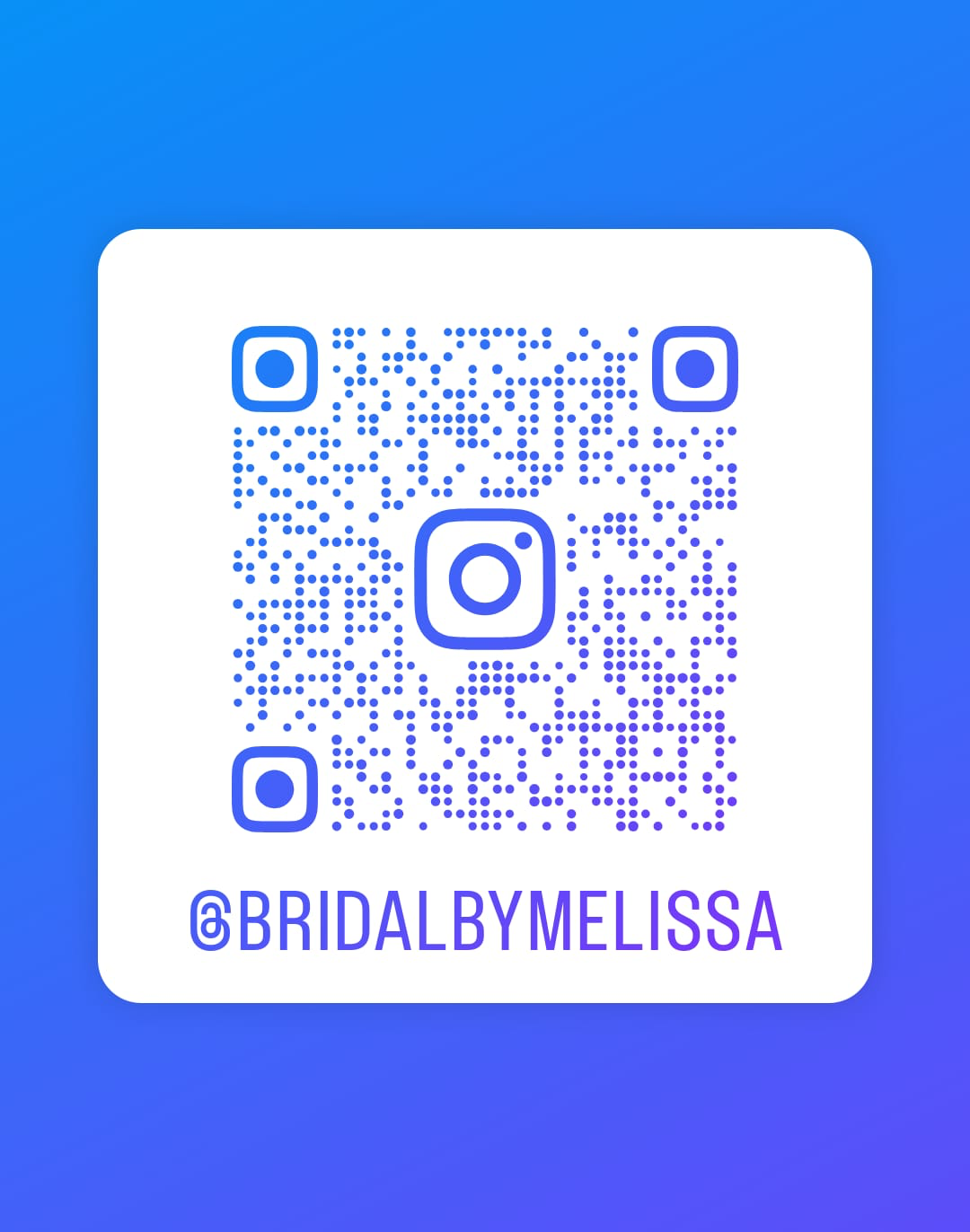 Instagram QR-Code @bridalbymelissa