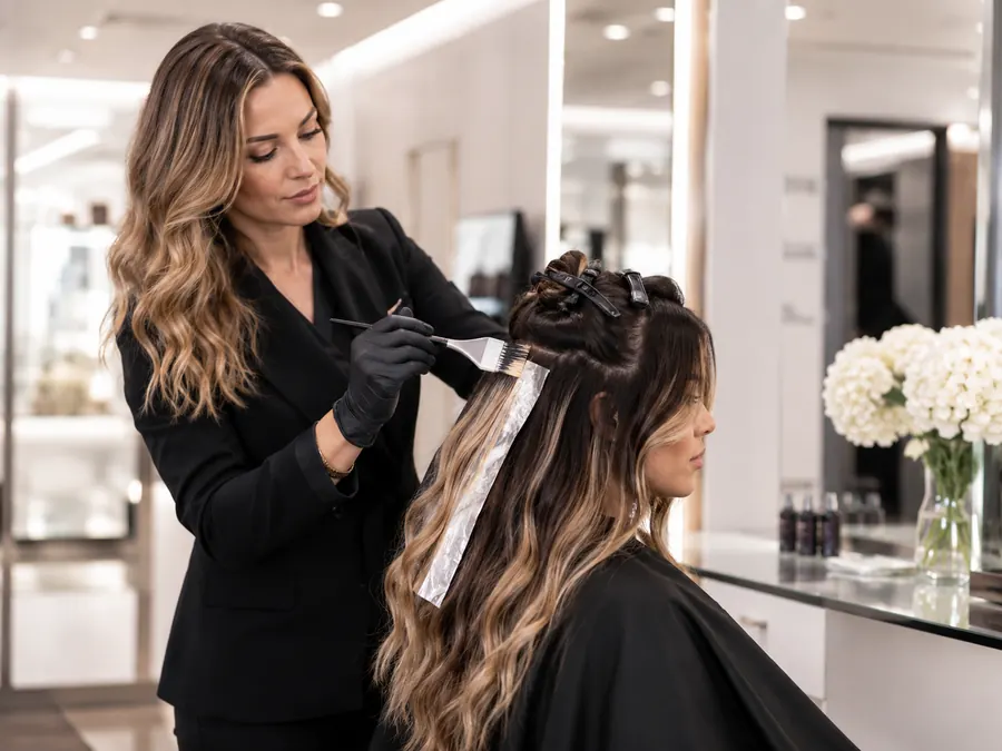 Haarfarbe Balayage und Painting bei Zobrist Intercoiffure Zürich