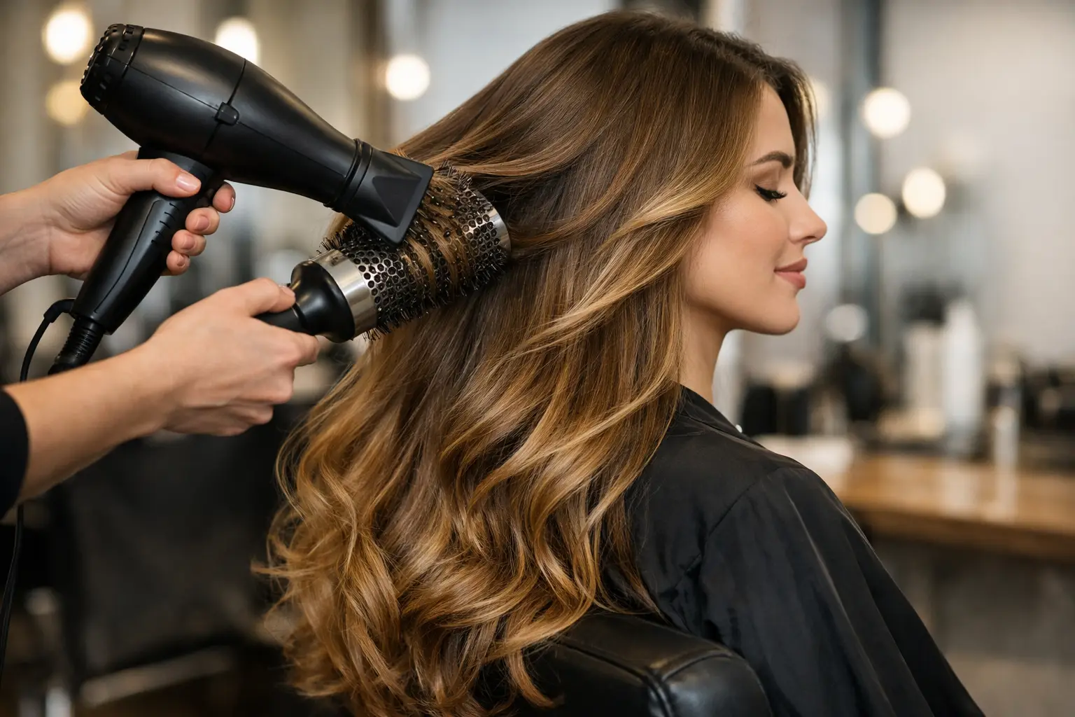 Blow Out für langes Haar richtig gemacht