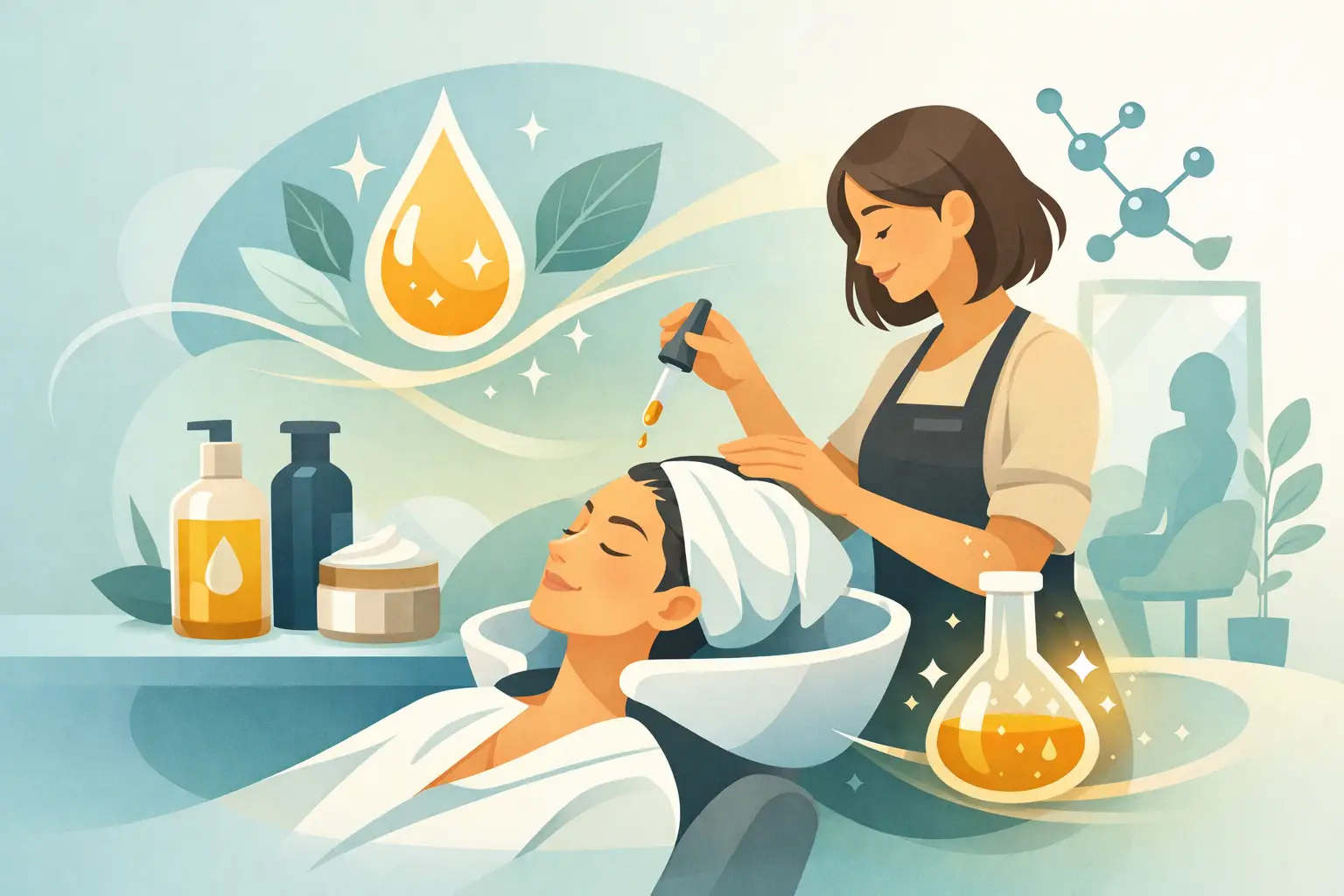 Elixir Treatment Organethic im Salon erklärt