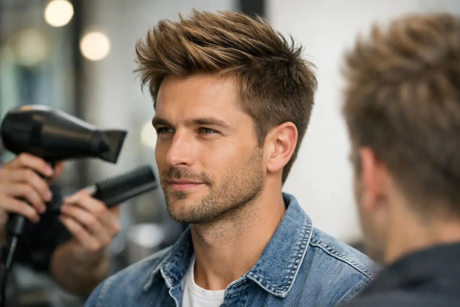 Haarschnitt für feines Männerhaar mit mehr Fülle