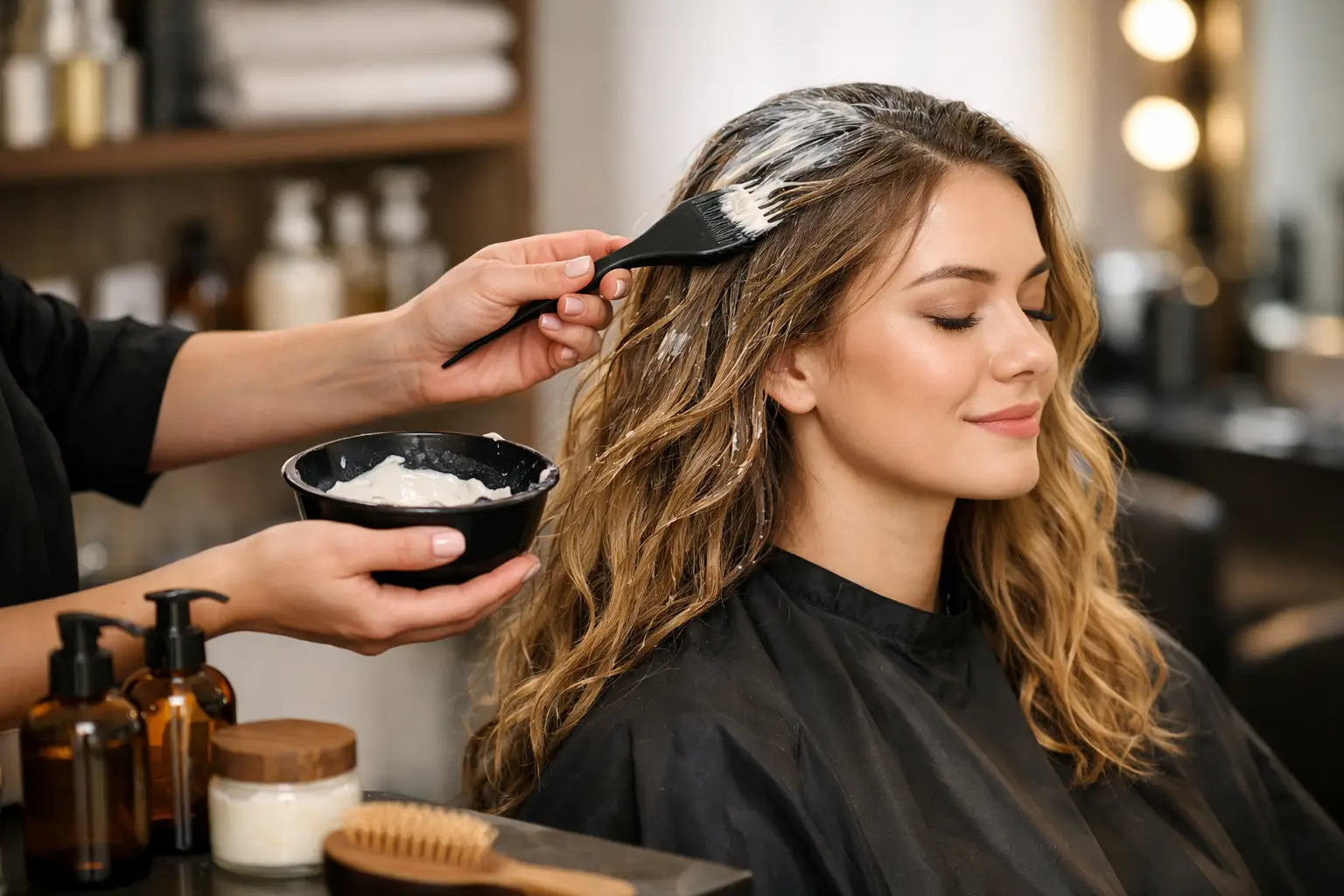 Salonpflege für trockenes Haar, die wirkt